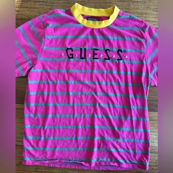 Vintage Guess X J Balvin Bright Pink Oversized Short Sleeve Tee / xlarge - Picture 2 of 8